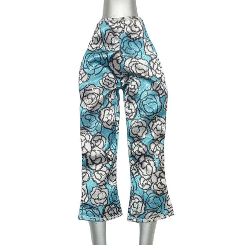 Bratzillaz Switch-A-Witch Doll Set Replacement Blue & White Floral Capri Pants