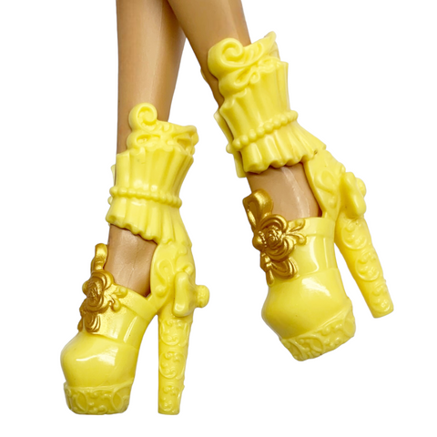 Ever After High Birthday Ball Rosabella Beauty Doll Replacement Yellow Shoes