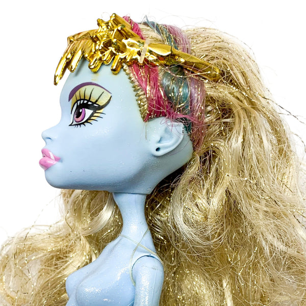 Monster High 13 Wishes Abbey Bominable Doll Head & Body W/ Gold Tiara Crown