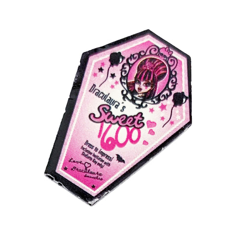 Monster High Sweet 1600 Doll Size Replacement Draculaura Party Invitation Part
