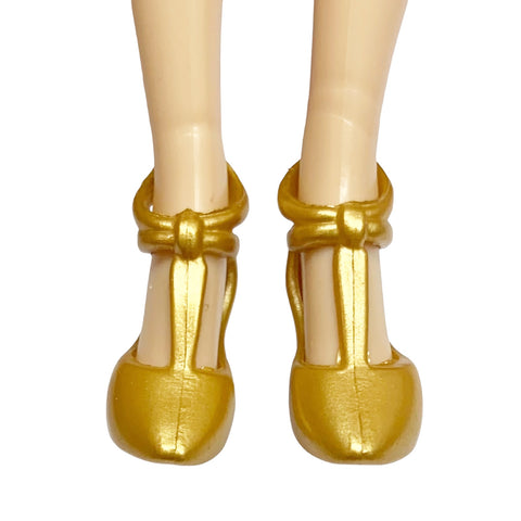 Disney Doll Replacement Gold Heels Dress Shoes Fits Designer Collection Dolls