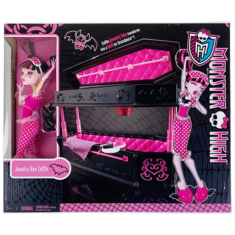 Monster High™ Jewelry Box Coffin Bed Playset With Draculaura™ Doll (BDC40)