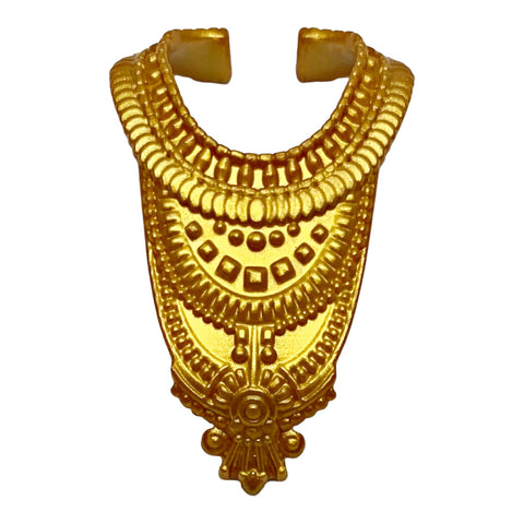 Barbie Doll Size Gold Royal Necklace For Egyptian Aztec Indian Princess Dolls