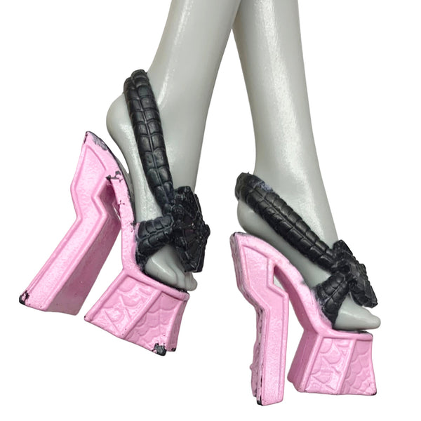 Monster High Monster Exchange Draculaura Doll Replacement Pink & Black Shoes