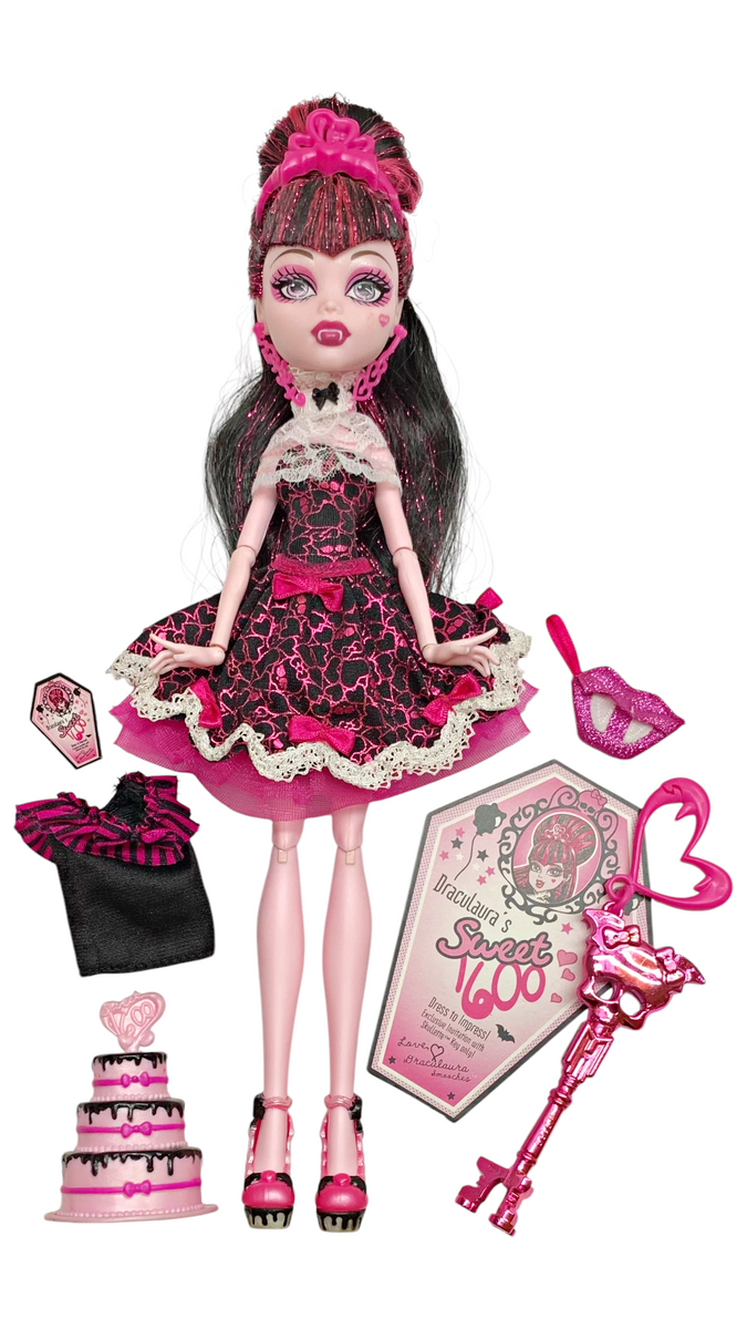 Monster High Draculaura Sweet 1600 Birthday Doll With Outfit & Accesso – The Serendipity Doll Boutique