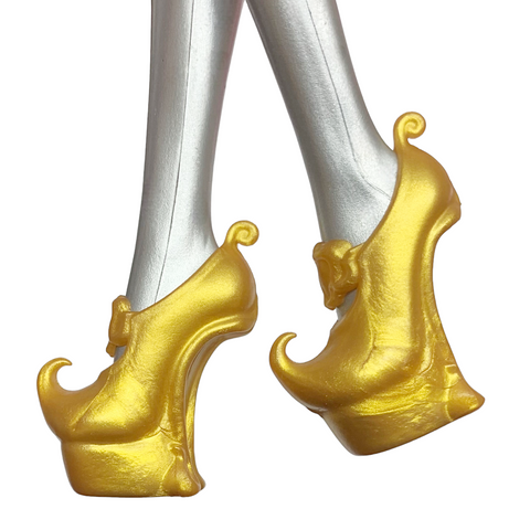 Monster High Basic Release Gigi Grant Doll Replacement Gold Genie Slipper Shoes