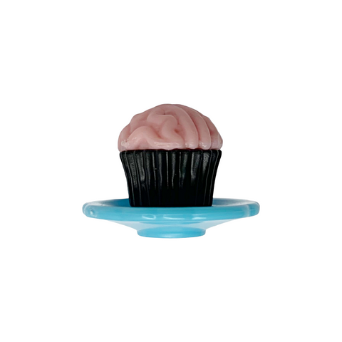 Monster High G3 Coffin Bean Spooky Cafe Playset Replacement Brain Frosting Cupcake On Blue Plate