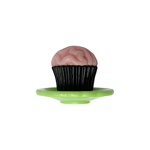 Monster High G3 Coffin Bean Spooky Cafe Playset Replacement Brain Frosting Cupcake On Green Plate