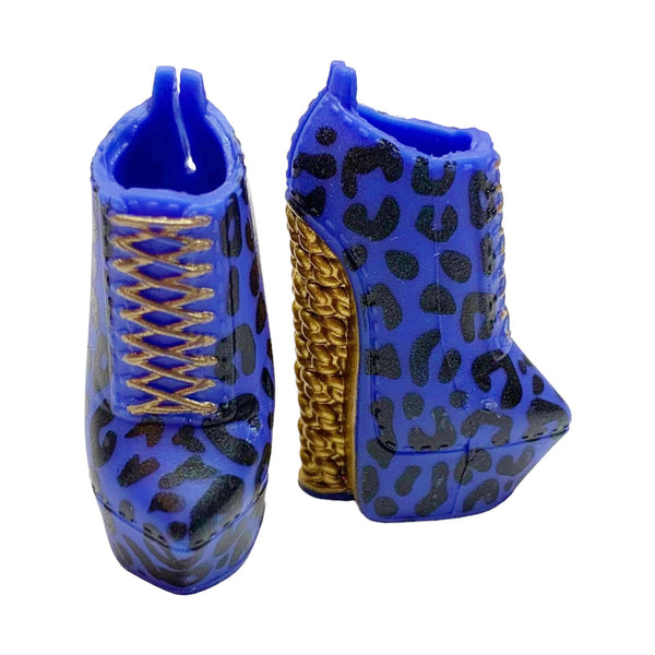 L.O.L. Surprise O.M.G. Ferocious Girl Doll Replacement Blue & Gold Cheetah Print Shoes