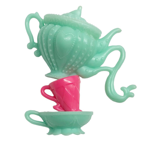 Ever After High Way Too Wonderland Playset Replacement Stacked Teapot & Tea Cup Part