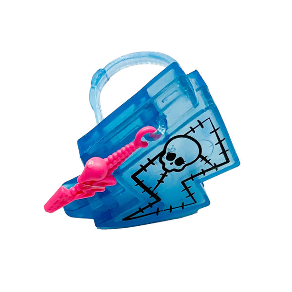 Monster High G3 Frankie Stein Doll Replacement Clear Blue Lightning Bolt Bag Purse