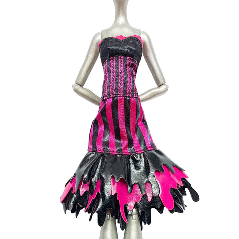 Monster High Sweet Screams Draculaura Doll Outfit Replacement Black & Pink Dress