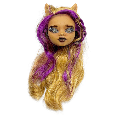 Monster High 13 Wishes Clawdeen Wolf Doll Replacement Custom Painted OOAK Head