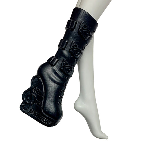 Ever After High Melody Piper Doll Replacement Shoe Right Black Boot