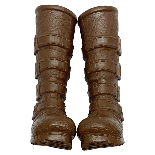 Ever After High Tri-Castle-On Tricastleon Hunter Doll Replacement Shoes Brown Boots