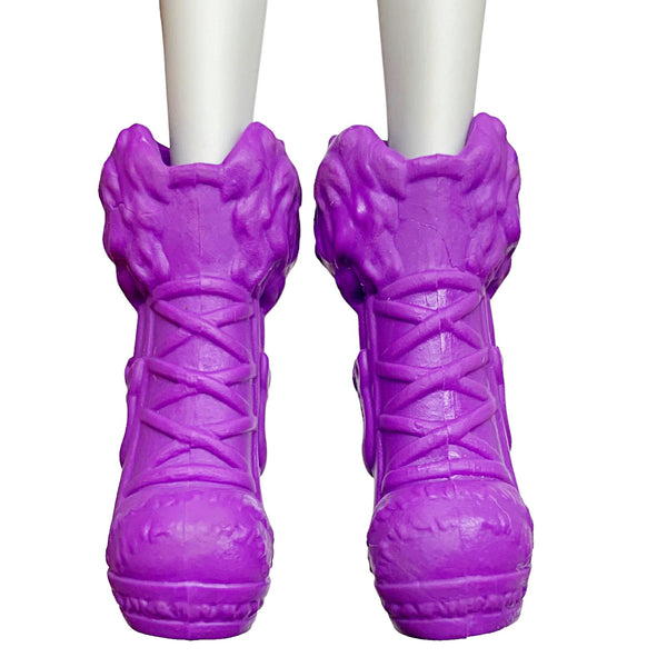 Monster High Emoji Clawdeen Wolf Doll Replacement Shoes Purple Boots