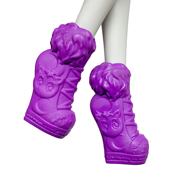 Monster High Emoji Clawdeen Wolf Doll Replacement Shoes Purple Boots