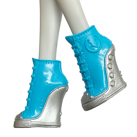 Monster High Frankie Stein Day To Night Fashion Doll Replacement Shoes Blue Sneakers