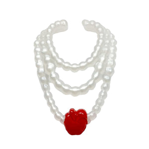 Ever After High School Spirit Apple White Doll Replacement White Pearl Necklace