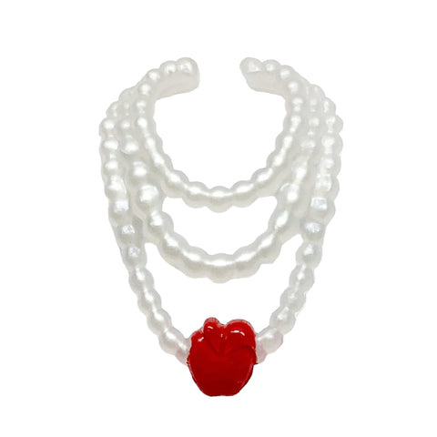 Ever After High School Spirit Apple White Doll Replacement White Pearl Necklace