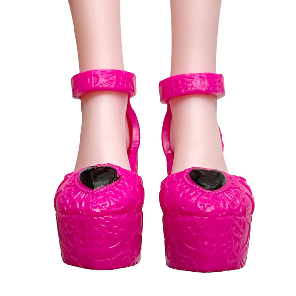 Monster High Draculaura Monster Ball G3 Doll Replacement Pair Pink Platform Heel Shoes
