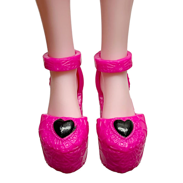 Monster High Draculaura Monster Ball G3 Doll Replacement Pair Pink Platform Heel Shoes