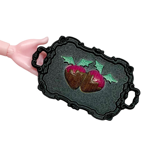 Monster High Draculaura Monster Ball Doll Replacement Strawberries Black Tray Part