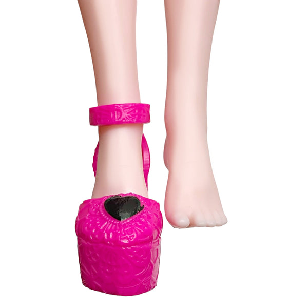 Monster High Draculaura Monster Ball G3 Doll Replacement Right Pink Platform Heel Shoe