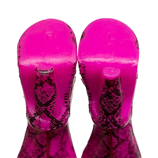 L.O.L. Surprise O.M.G. Lady Diva Fashion Doll Replacement Shoes Tall Pink & Black Boots