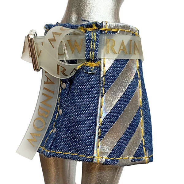 Rainbow High Series 1 Skyler Bradshaw Doll Outfit Replacement Blue Jean Denim Skirt & Belt