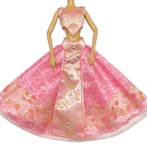 Disney's Aladdin Broadway Musical Deluxe Pink Dress Outfit Fits Designer Collection Jasmine Doll