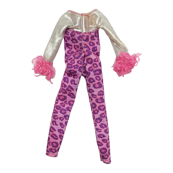 Bratz Cloe Catz Doll Outfit Replacement Kitty Cat Fur Trim Romper Jumper Jumpsuit