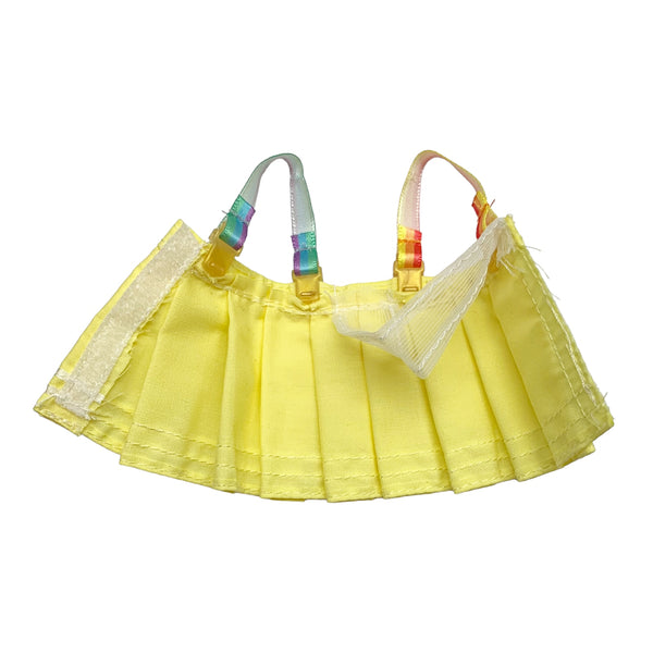 Rainbow High Avery Styles Doll Outfit Replacement Yellow Pleated Skirt With Suspenders