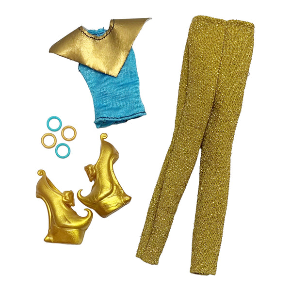 Monster High I Heart Fashion Djinni Whisp Doll With Blue & Gold Shirt & Pants Outfit