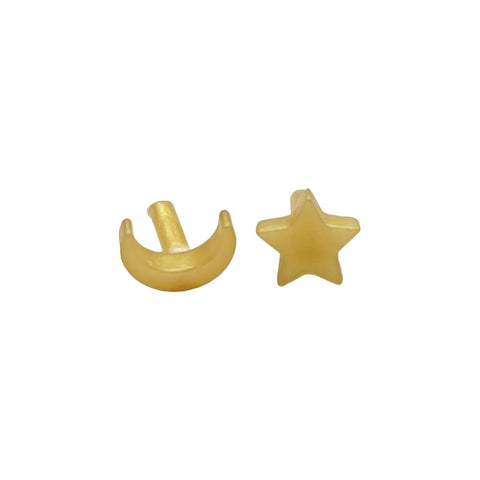 Project Mc2 Camryn Coyle Camryn's Nail Polish Doll Replacement Gold Moon & Star Earrings