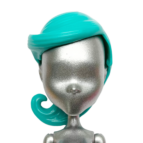 Monster High Monster Maker Playset Replacement Doll Size Teal / Aqua Blue Wig