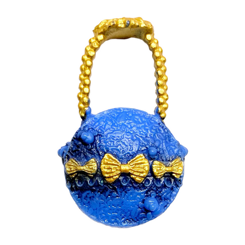 Ever After High Thronecoming Blondie Lockes Doll Replacement Blue & Gold Purse