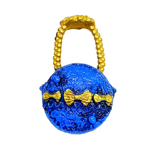 Ever After High Thronecoming Blondie Lockes Doll Replacement Blue & Gold Purse