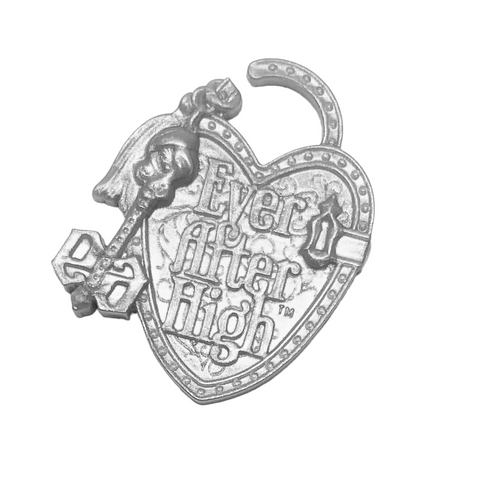 Ever After High Thronecoming Briar Beauty Doll Playset Replacement Silver Heart Lock Part