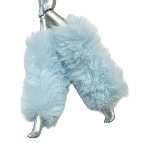 Boo-tique Blue Faux Fur Leg Warmers Fists Standard 10.5" Monster High Dolls
