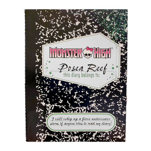 Monster High Great Scarrier Reef Posea Reef Replacement Diary Booklet