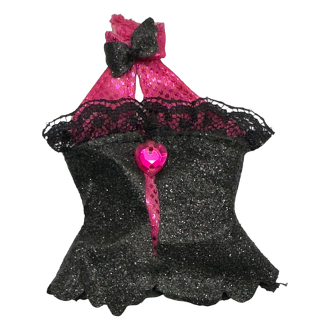 Winx Club Bloom Special Edition Pink Enchantix Doll Replacement Black Glitter Shirt