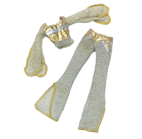 Bratz Girlz Really Rock Yasmin Doll Replacement Silver & Gold Outfit Set