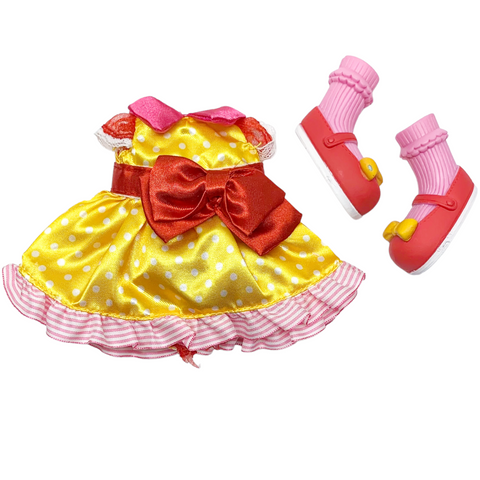 Lalaloopsy Full Size Doll Clothes Yellow Party Dress Fashion Pack Outfit Set
