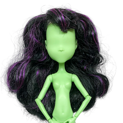 Monster High Create-A-Monster Vampire Girl Doll Purple & Black Wig With Bangs