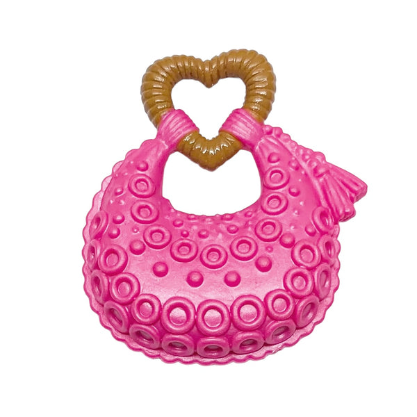 Pink Heart Doll Size Purse For Barbie & Monster High Size Dolls