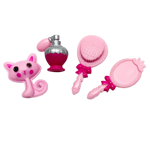 Mini Lalaloopsy #6 Of Series 1 Jewel Sparkles Doll Pet Pink Cat & Accessories
