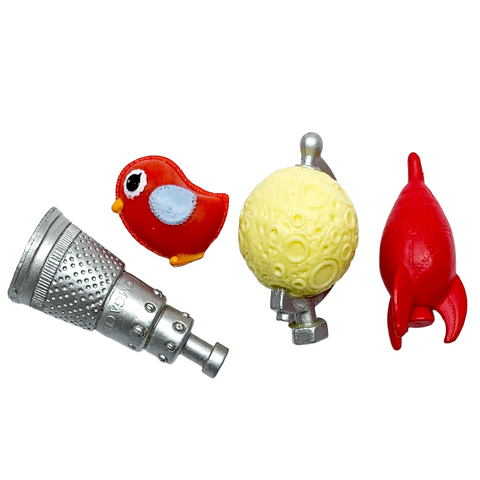 Mini Lalaloopsy #7 Of Series 1 Dot Starlight Doll Pet Red Bird & Accessories