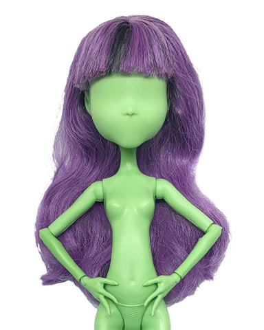 Monster High Create-A-Monster Design Lab Doll Replacement Purple & Black Wig Part