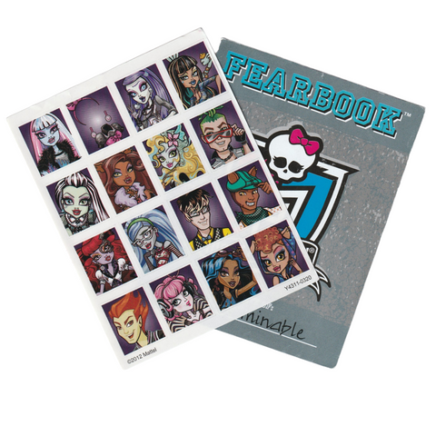 Monster High Picture Day Abbey Bominable Replacement Fearbook Diary With Stickers